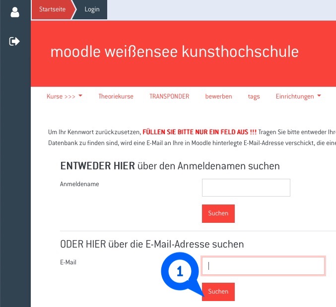 Was ist der Anmeldename bei Moodle?